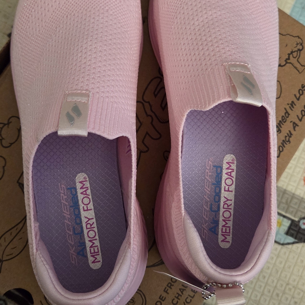 Youth's Pink Slip-On Sneakers - Picture 4 of 5